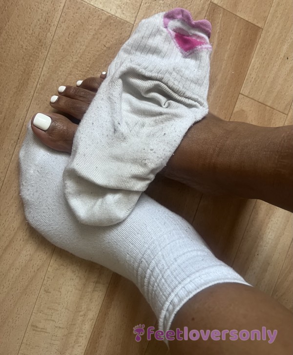 Filthy Worn White Socks 🧦