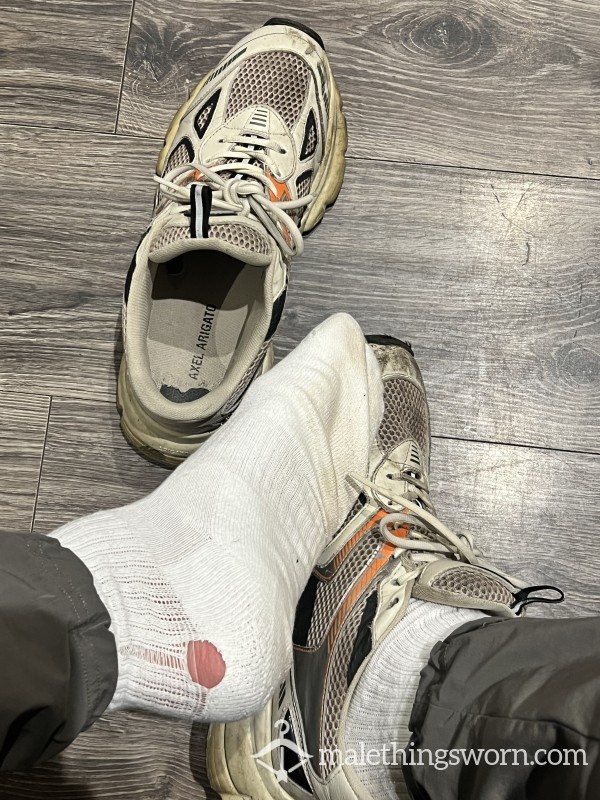 Filthy Worn Work Trainers