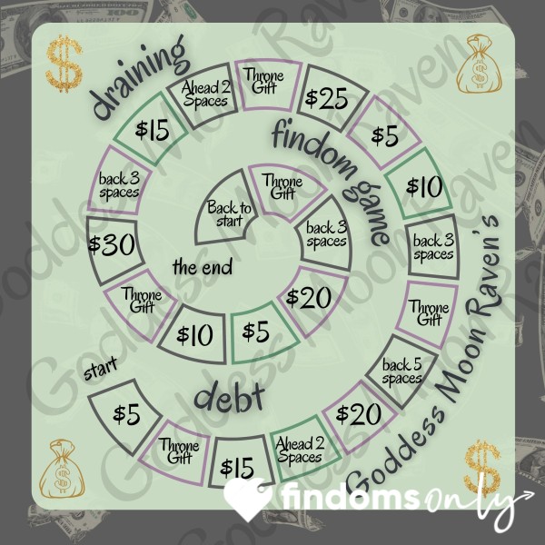 Findom Draining Debt Board Game Deposit