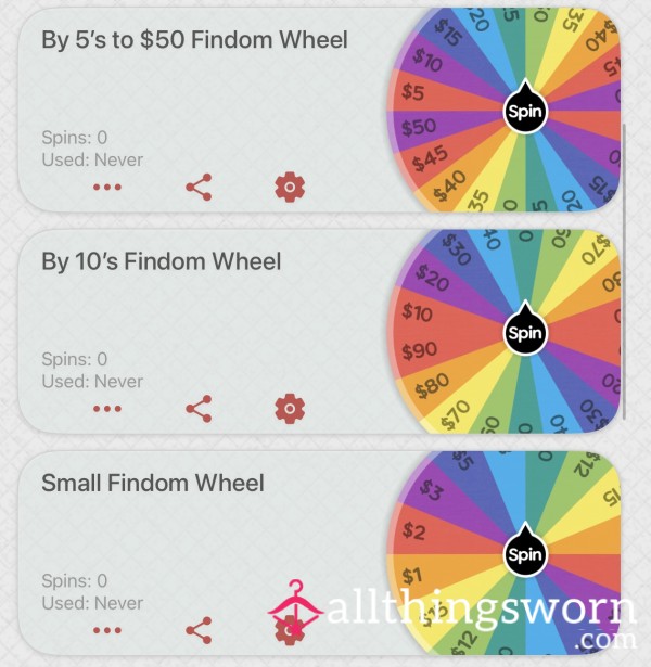 Findom $ Send Wheels