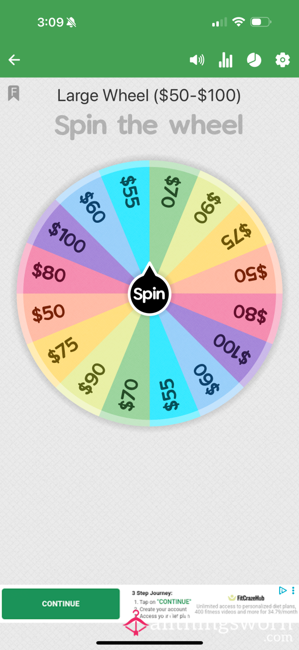 Findom Wheel Spins