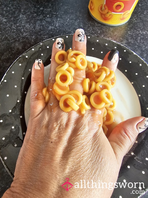 Fingers In Pasta Hoops