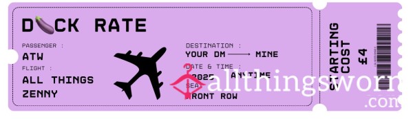 First-Cla** 🍆 Ticket – Guaranteed Turbulence