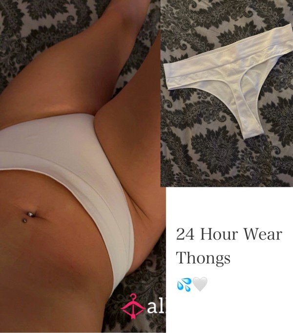 Perfect Little White Thongs 🤍