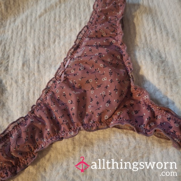 First Ever Pair For Sale From This Misstress.Cute Little Thongs. Well Worn.