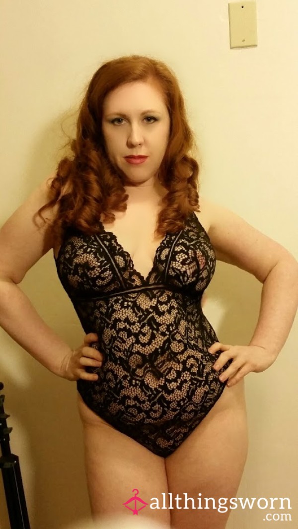 First Listing! Black Lace Bodysuit