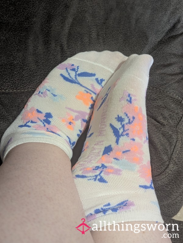 48 Hour Worn Flor*l Socks