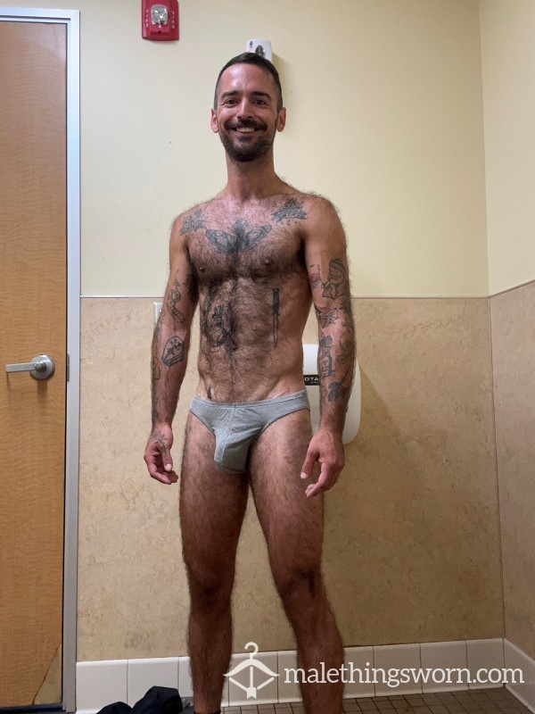 First Sale! Grey Skimpy Briefs