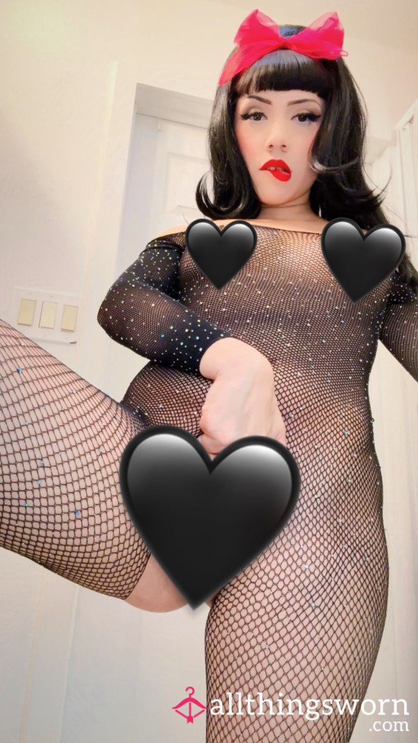 Fishnet Blingy Body Suit Nudes