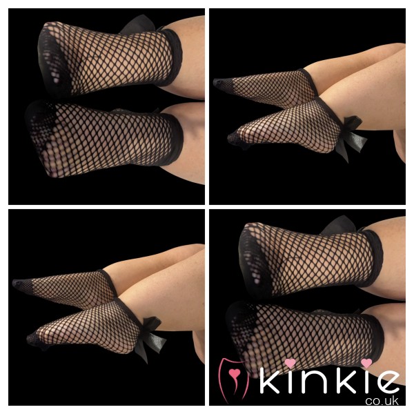 Fishnet Bow Socks