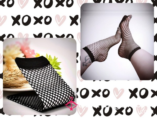 Fishnet Crew Socks