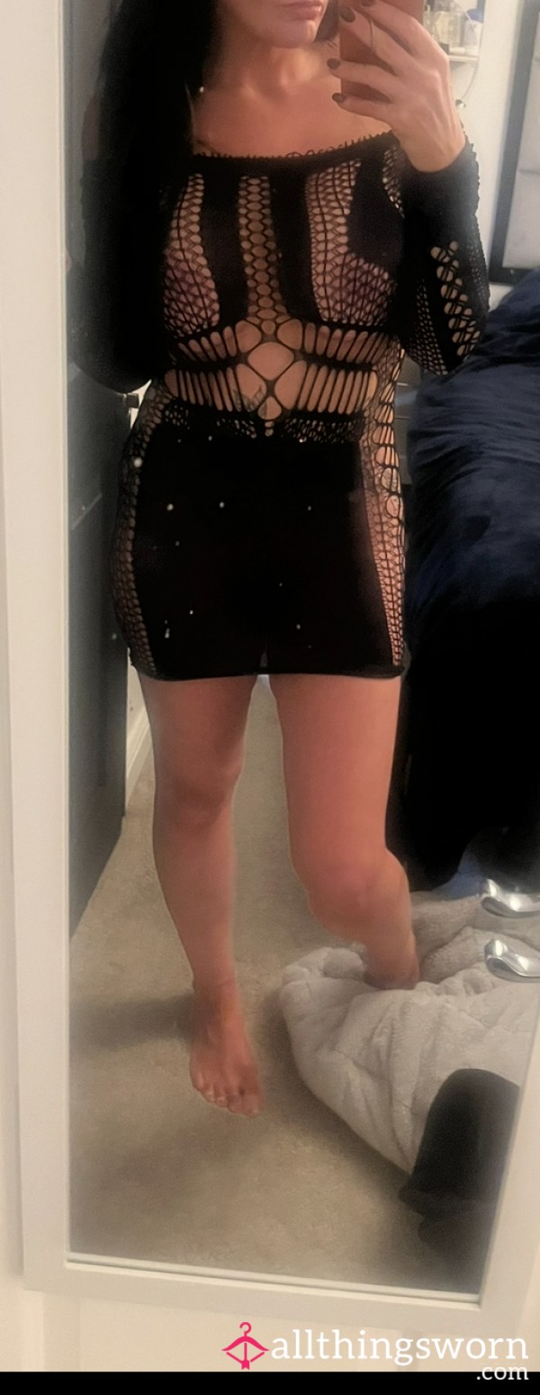 Fishnet Dress, Worn And F**ked In