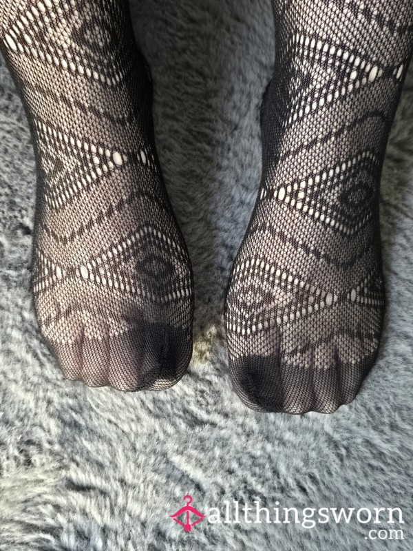 Fishnet Feet Tease 🖤 Soft Soles & Slow Play