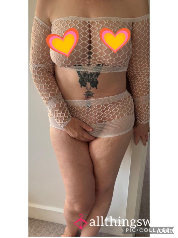 Fishnet Lingerie Set- S**y And Worn 💗