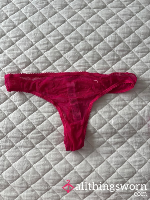Pink Heart Thong