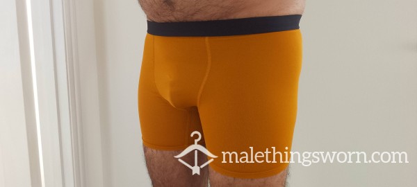 Fitted Gold Boxer Shorts – Hairy UK Guy