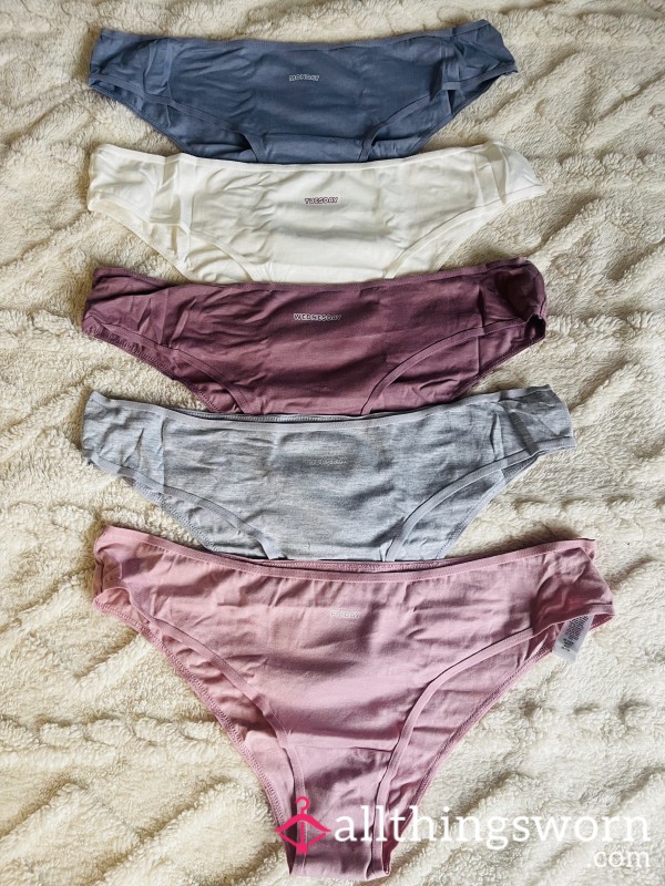 Five - Day Worn Brazilian Briefs Set (Monday–Friday)