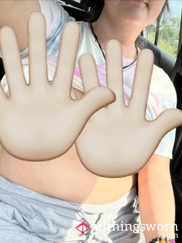 Flashing My Huge Tits While Driving