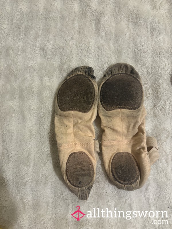 Flat Ballet Shoes Extremely Worn With Holes