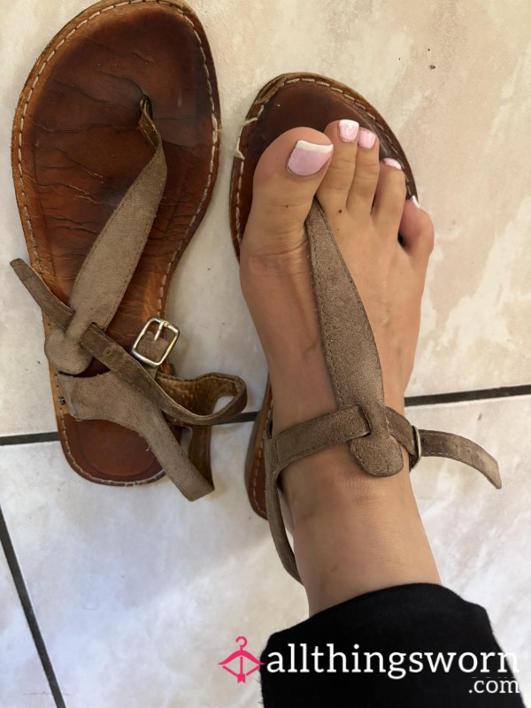 Flat Sandals 7 Years Old 😢🤭printed Toes 🫣