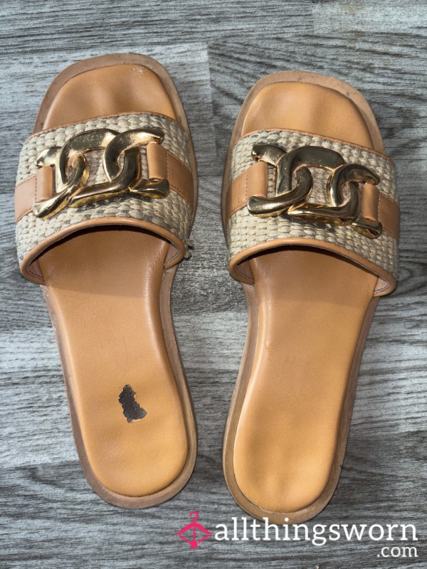 Flat Sweaty Worn Shoes