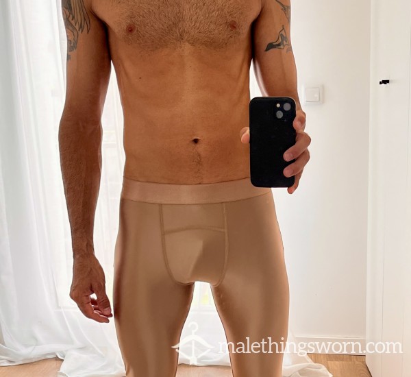 Flesh Tone Satin Tights