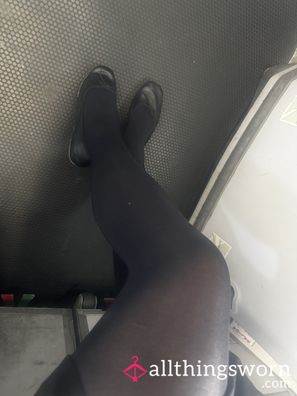 Flight Attendant Hose Opaque 5 Day Worn