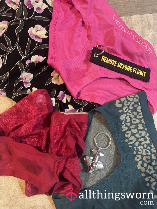 FLIGHT ATTENDANT WORN PANTY BUNDLE