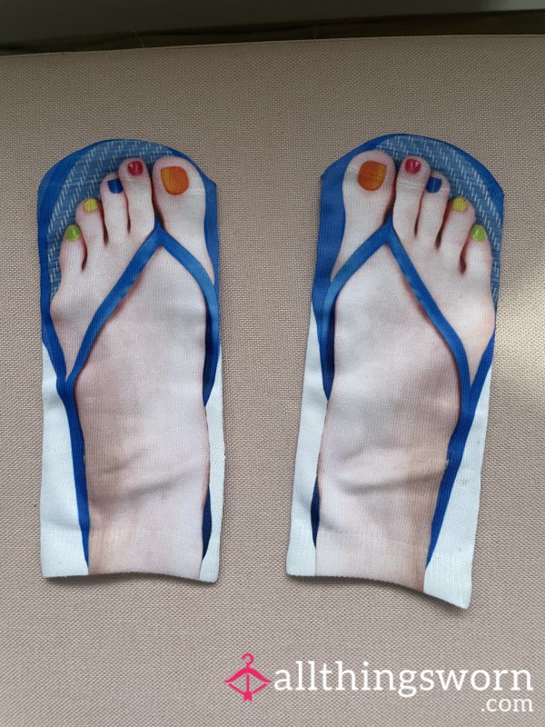 Flip Flop Socks 💙🩴