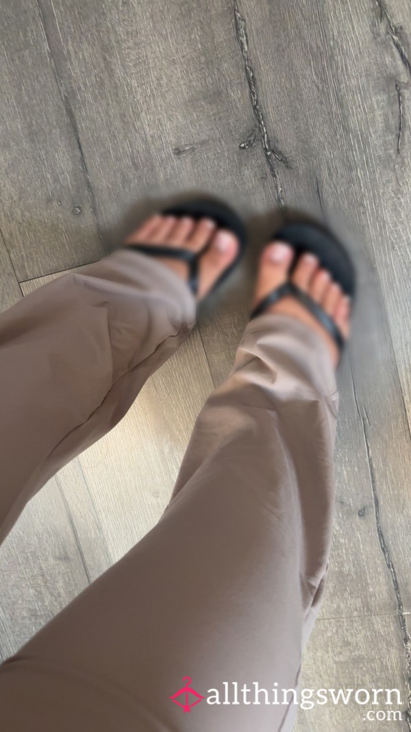 Flip Flops That Have Been Worn With My Fresh Pedicure🤪😩