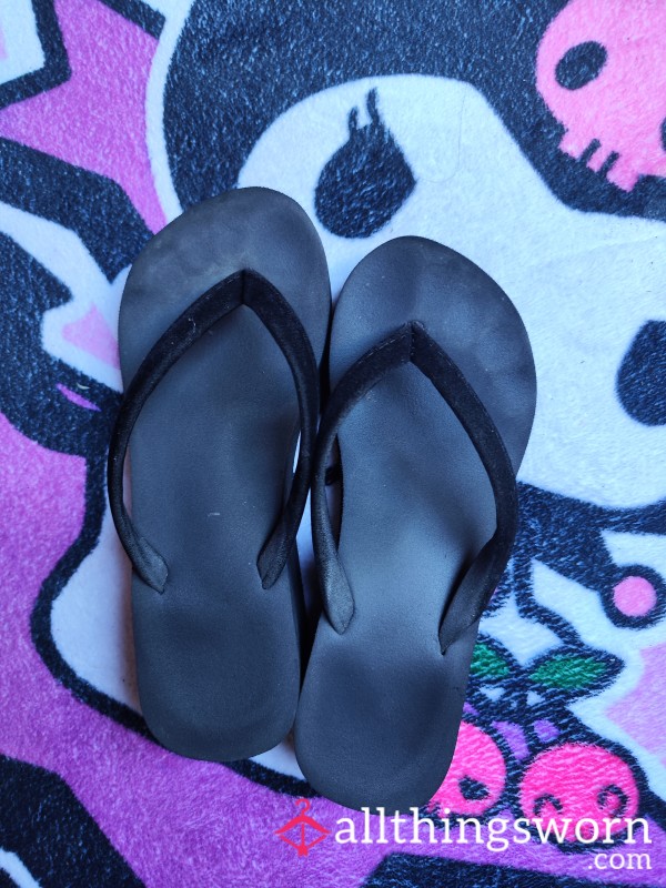 Flip Flops Worn Shoes