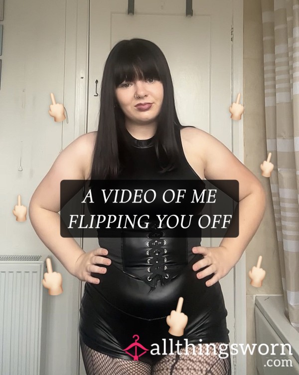 FLIPPING YOU OFF - The Way You Deserve To Be
