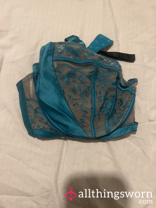 Well-Worn Flirty & Feminine Gorgeous Ann Summers Satin Lace Flor*l Detail Bra Size 34G Add-Ons Available 💕