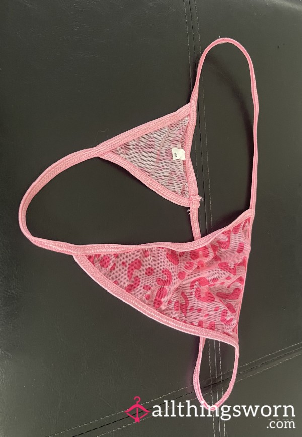💖 Flirty Pink Sheer Thong – Light, Playful & S**y 💖