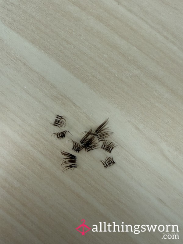 😈 Flirty Worn Cluster Eyelashes – Sultry, Soft & So Seductive