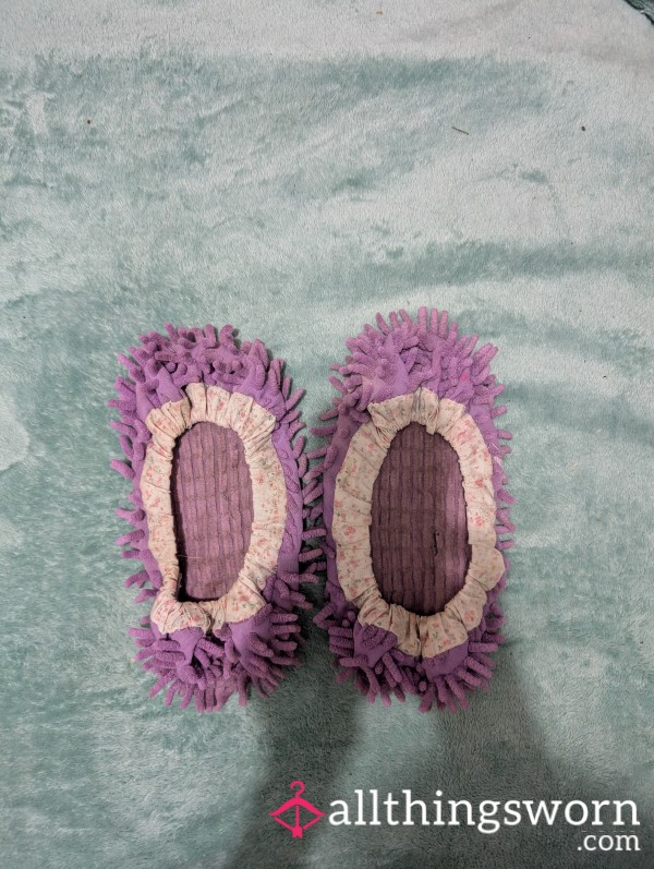 Floor Cleaning Slippers Hehe 😂 Stinky Well Worn By Rainbow 🌈 Definitely Worth It To Ad To You Collection 😜