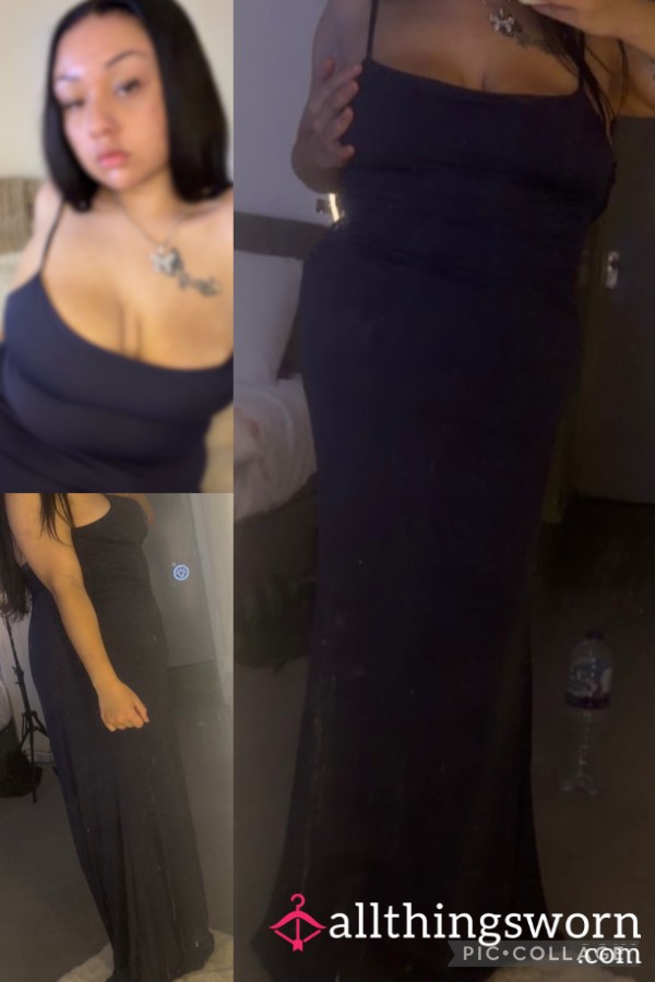 Floor Length Navy Dress 💋