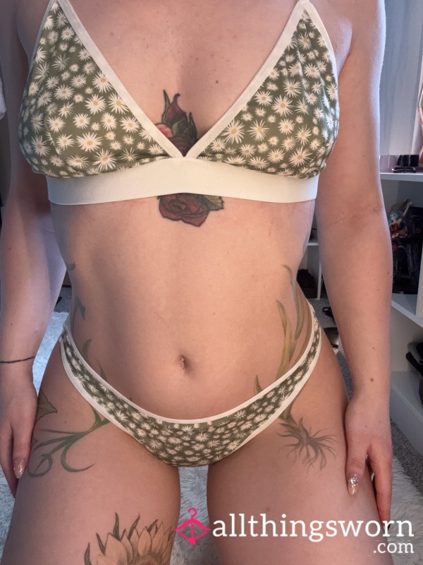 Flor*l Bra And Panty Sets