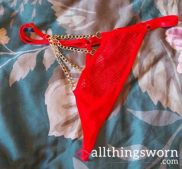 ❣️Flor*l Chain G-String, Cotton Gusset❣️
