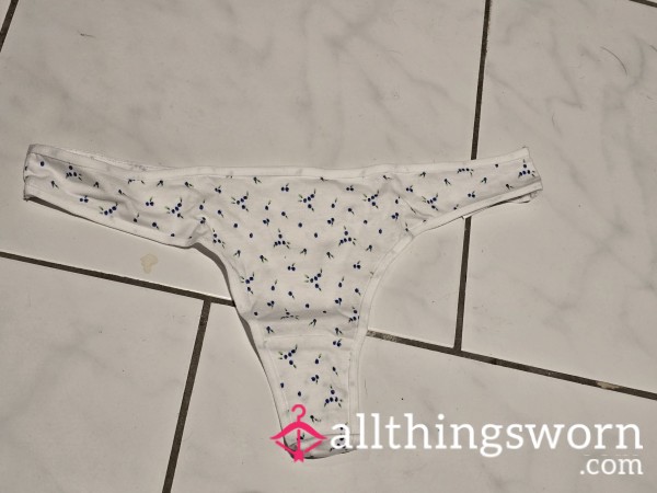 Flor*l Cotton Thong