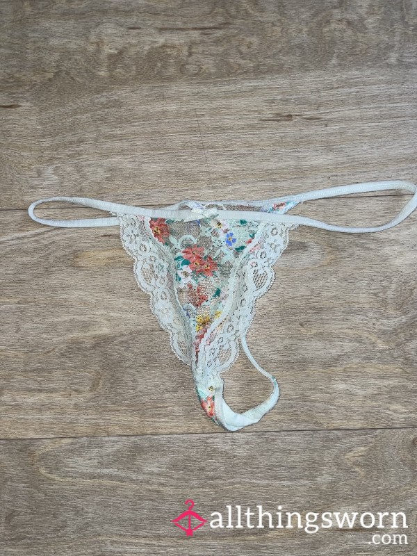 Flor*l Lace, String Thong
