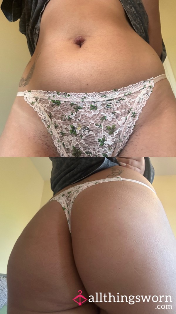 Flor*l Lace Thong