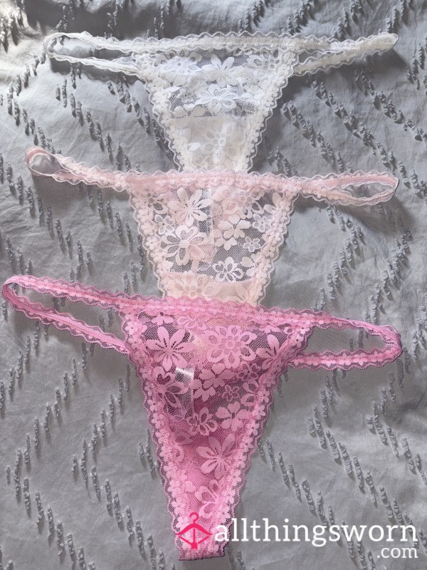 Flor*l Laced Thongs🫶🏼