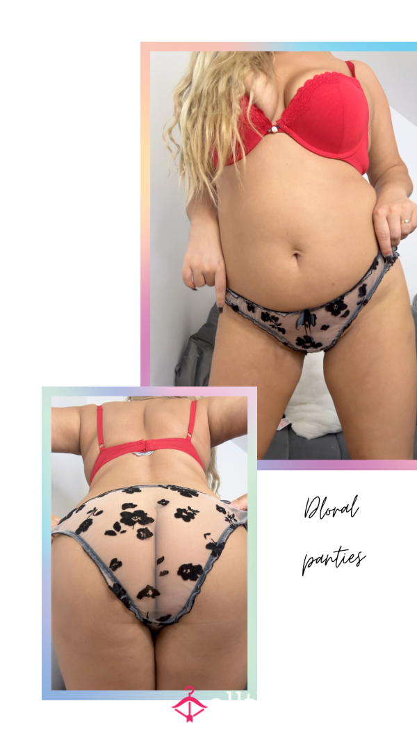 Flor*l Mesh Panties