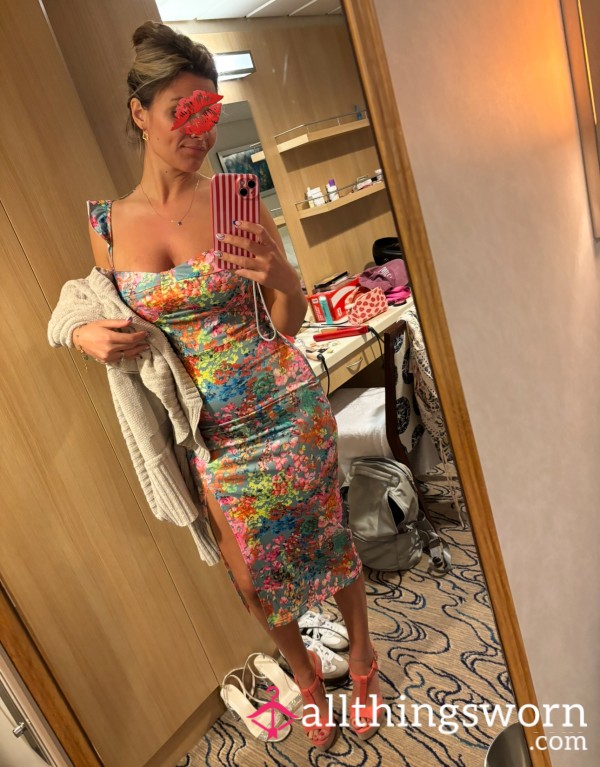 Flor*l Midi Dress