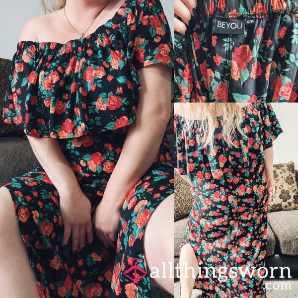 Flor*l Off-Shoulder Dress