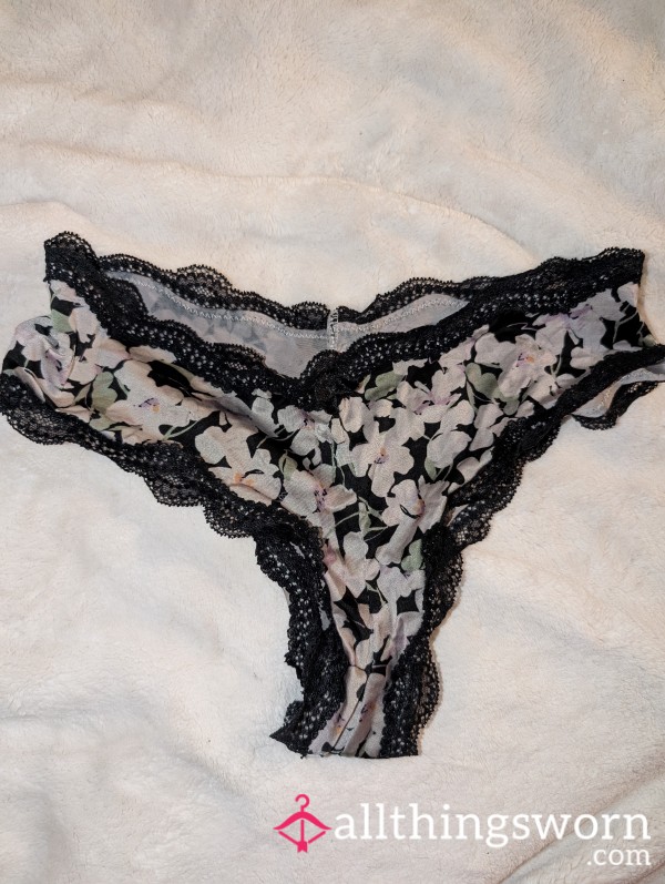 Flor*l Satin Feel Panties