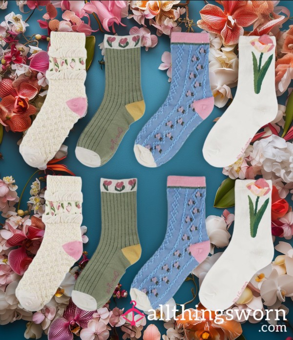 Flor*l Socks