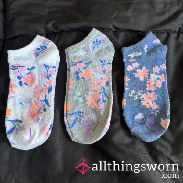 Flor*l Socks 24 Hour Wear Pick Your Own