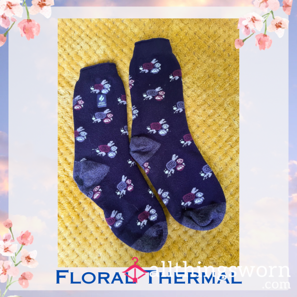 Flor*l Thermal Socks 🪻 2 Day Wear + 1 Workout Included - £15 😈 Longer Wears And International Shipping Available 🌍